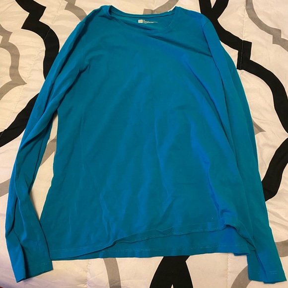 Turquoise long sleeve shirt - Picture 1 of 2